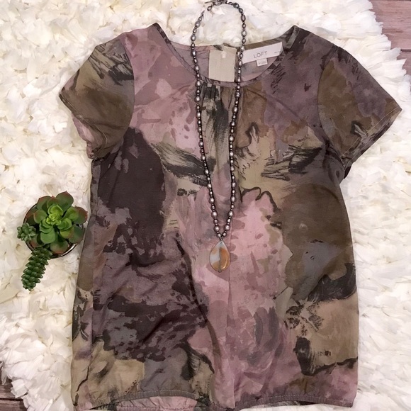 LOFT BY ANN TAYLOR delicate petition blouse - Picture 2 of 7